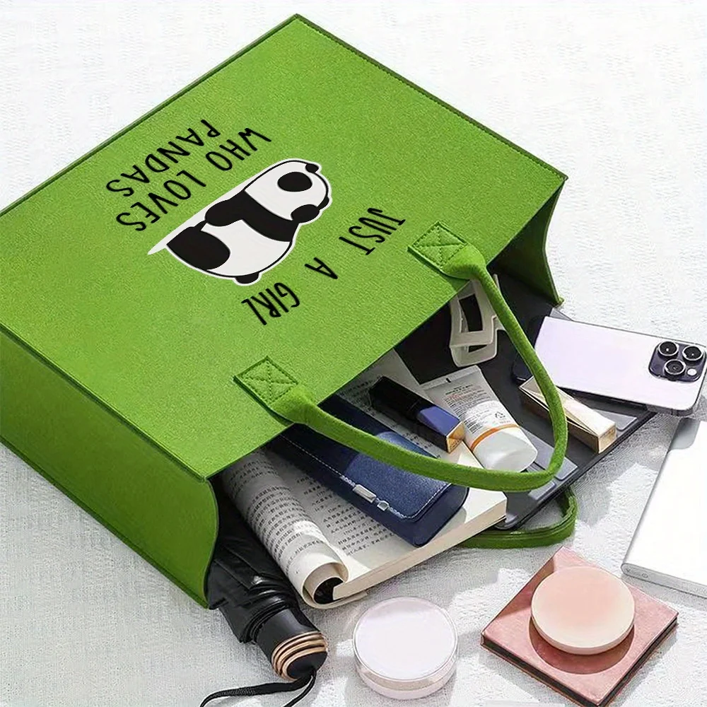 

Women's Felt Tote Bag, Chic Travel Beach Shopping Work Commuter, Birthday Holiday Wedding Mother‘s Day Graduation Nurse Gift