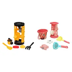 6 Pieces Beach Sand Toy with Sand Sifter, Sand Tools, Sand Casting Sand Castle Toy for Backyard Party Birthday Garden Beach