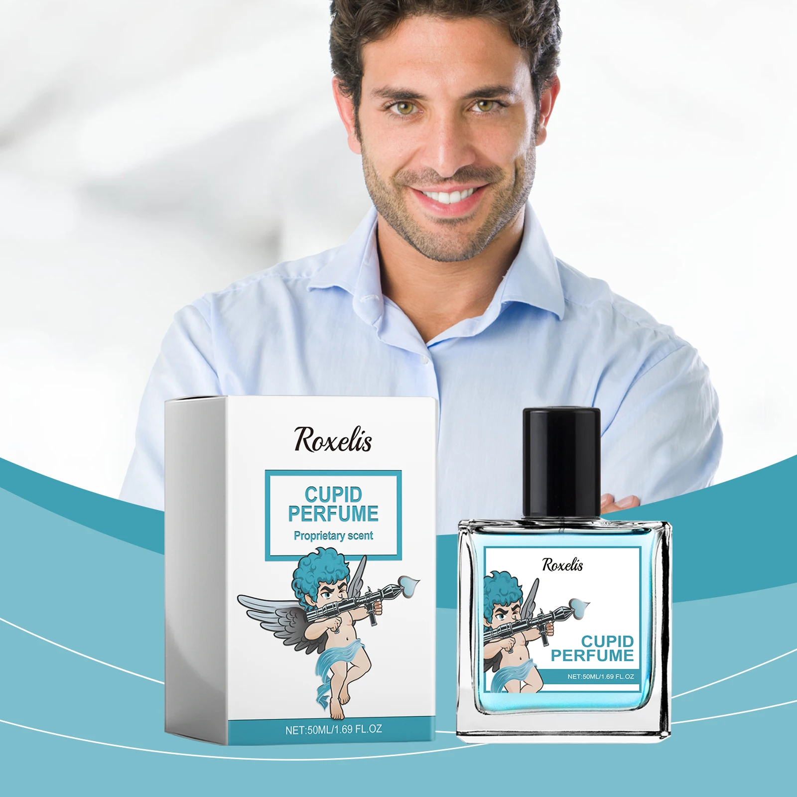 큐피드 최면 향수 남성용 콜로뉴 향기 은은한 아로마 광채 매력 증가 친밀감 호르몬 향수 데이트 플러팅 향기