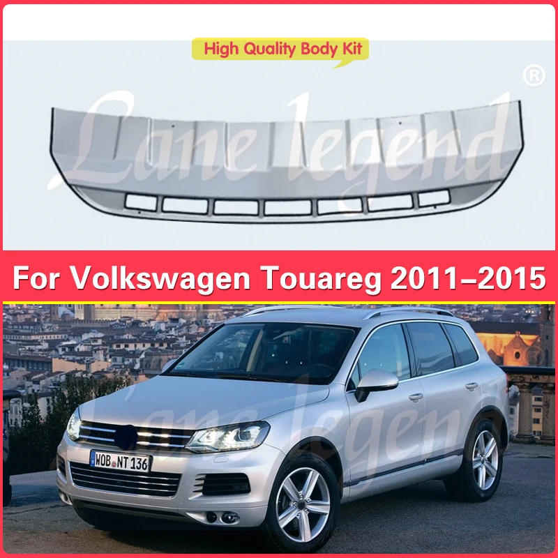 Car Front Bumper Lip For VW Volkswagen Touareg 2011-2015 Spoiler Splitter Body Spoiler Splitter Kit Accessories Tools