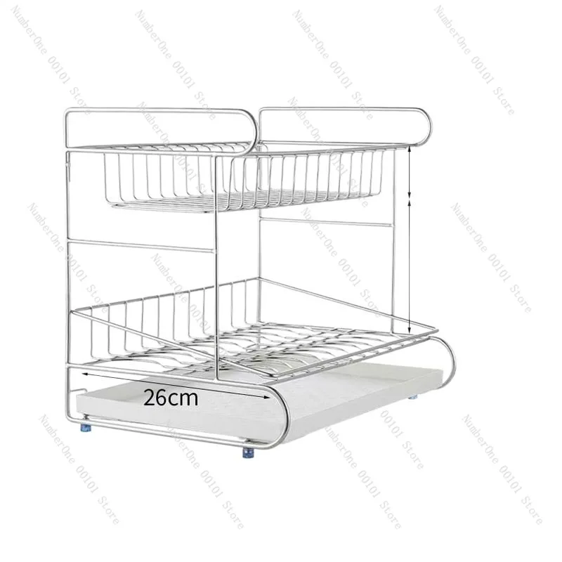Multi-Layer Cosmetic Brush and Accessories Storage Rack, Desktop Organizer Tray, Retro High-End Style, Home Vanity and Dressing