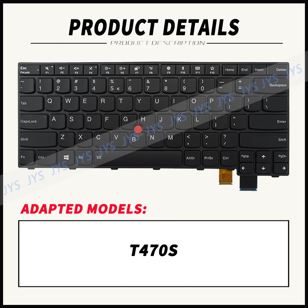 Imagem -02 - Teclado de Substituição para Lenovo Thinkpad T470s us de Ele Lasp ru be bg Layout 01yr098 01yr099 01yr110 01yr078 01yr051