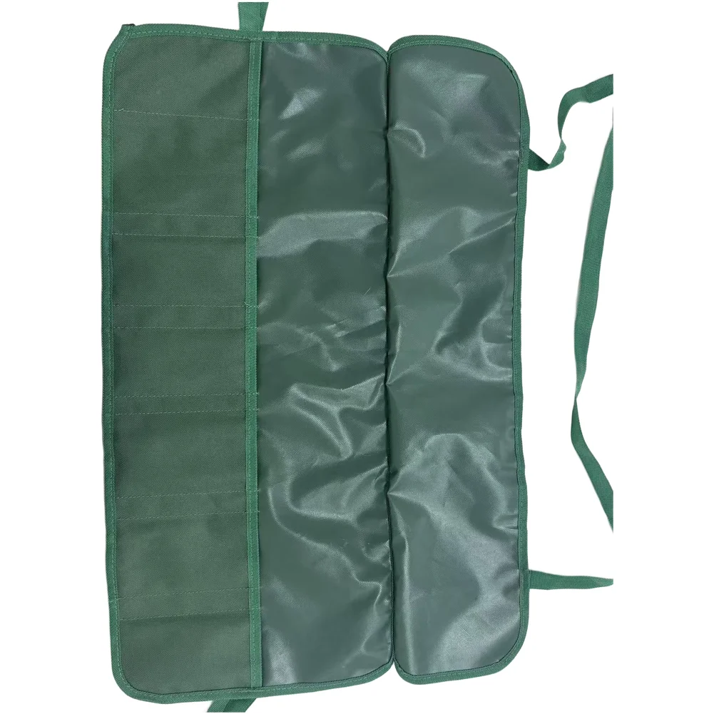 Gardening Tool Bag for Outdoor Use with Roll Up Functionality Shoulder Strap and Separate Compartments for Pruners Shears Scoops