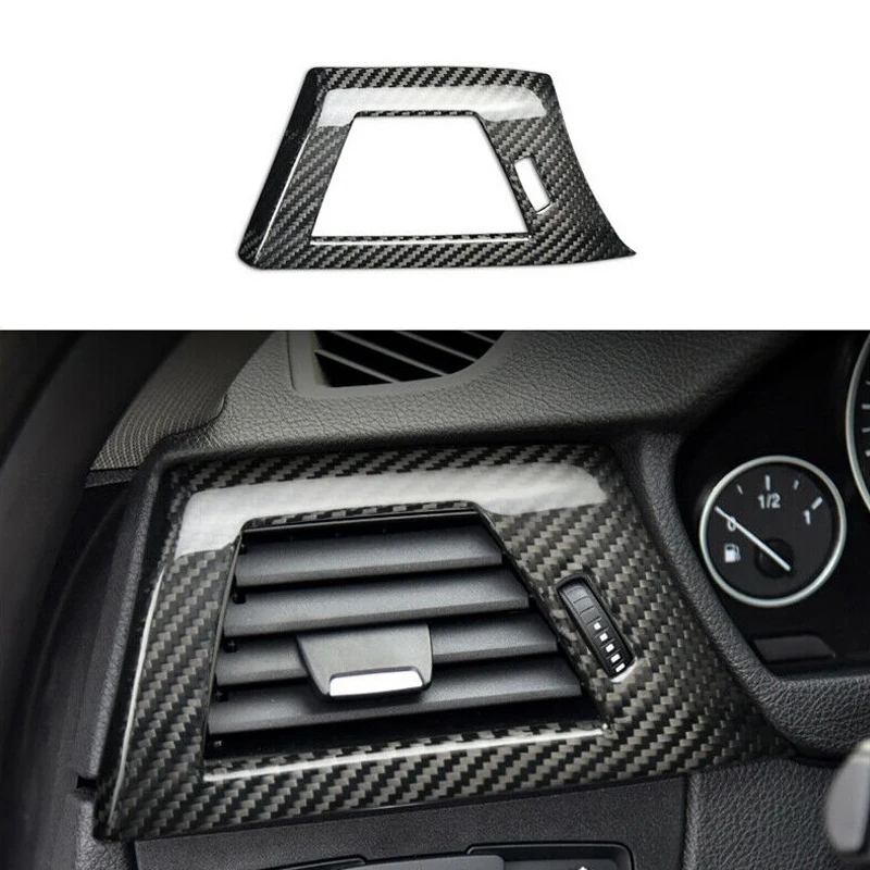 

Real Carbon Fiber Left Air Vent Outlet Trim Cover For -BMW 3 4 Series F30 F34 M3 M4 F80 F82 2014-2018