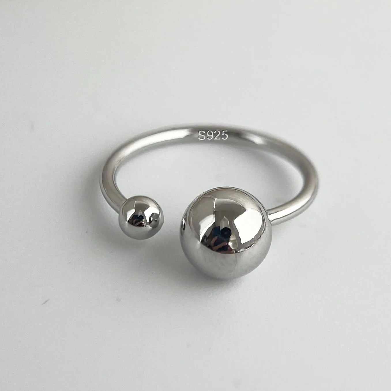 Кольца из стерлингового серебра 925 пробы для женщин и мужчин, широкое винтажное кольцо с шариками для подарка на день рождения