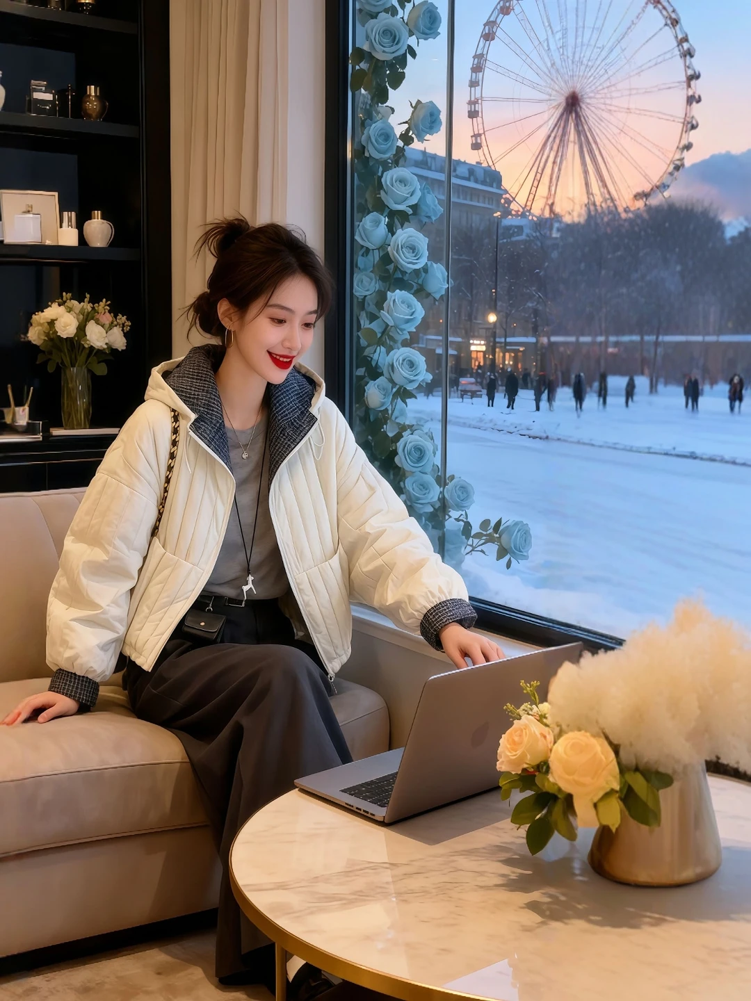 

Хлопковая куртка большого размера, женская зимняя дизайнерская хлопковая верхняя одежда с художественным капюшоном на молнии в вертикальную полоску, повседневная свободная посадка