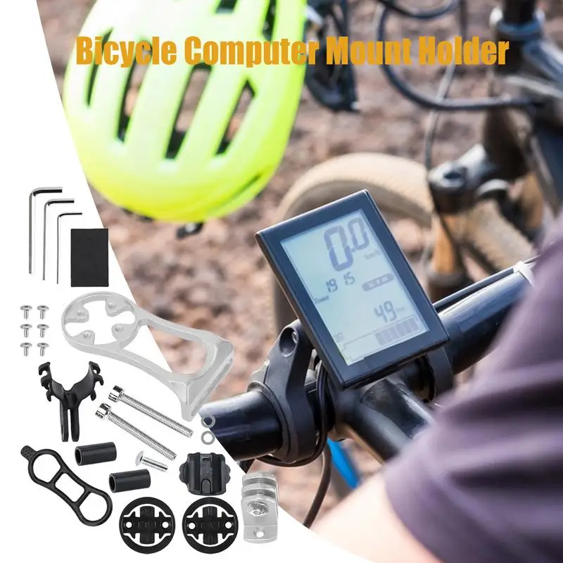 Bicycles Computer Mount Sturdy Aluminum Alloy Bikes Computer Handlebar Mount Multifunctional Adapter Base Lightweight Cycling