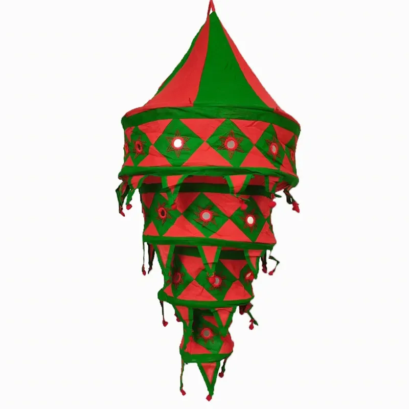 

Nepalese fabric lantern ethnic style four-story Tibetan bar
