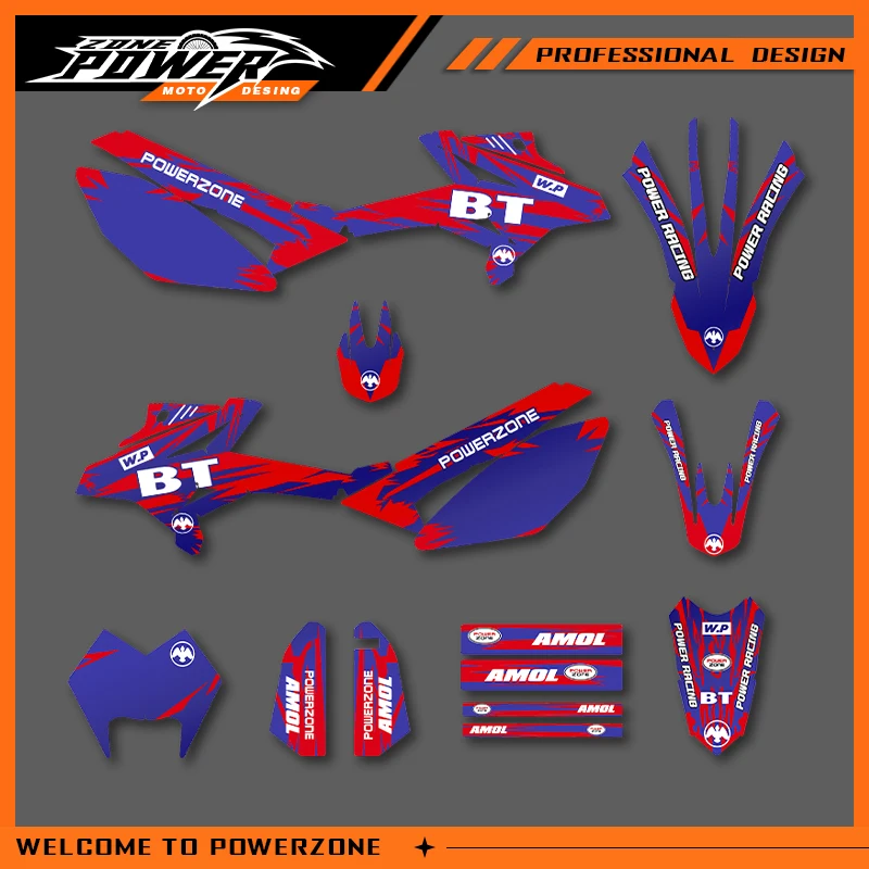 

Графические наклейки Powerzone, наклейки для мотоцикла на заказ для Beta RR50 2011-2015 2016 2017 2018 2019 2020 RR 50cc 02