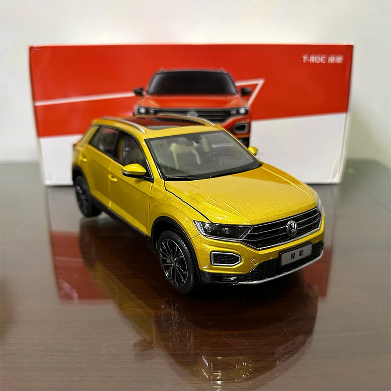 Diecast 1:18 Scale FAW VW T-ROC 280STI 2018 Alloy Suv Urban Off-road Vehicle Model Collectible Toy Gift Souvenir Static Display