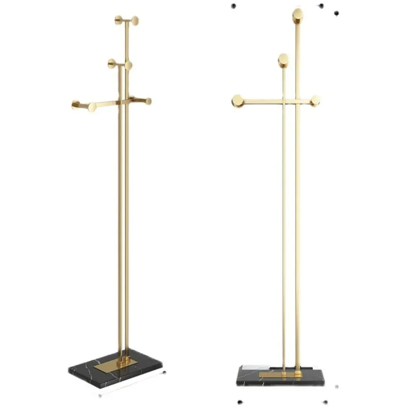 

European coat rack floor-to-ceiling bedroom hanger metal light luxury room clothes rack simple modern home