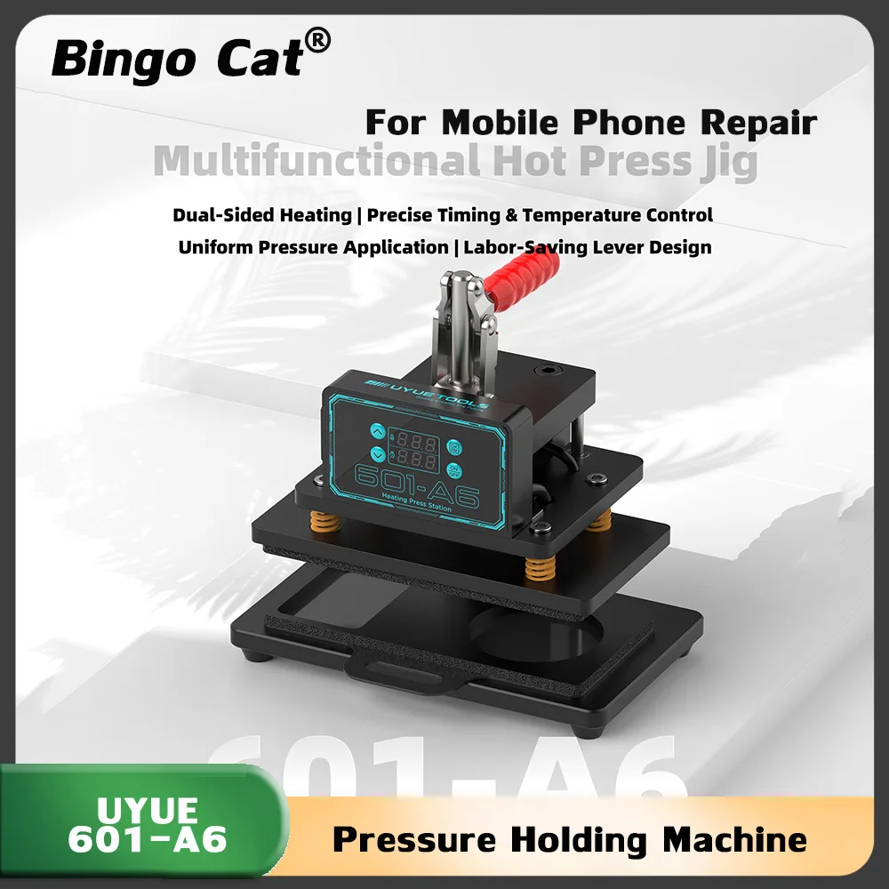 UYUE 601-A6 Multifunctional Pressuring Universal Press Mold for Mobile Phone Screen Repair with Heating and Temperature Control
