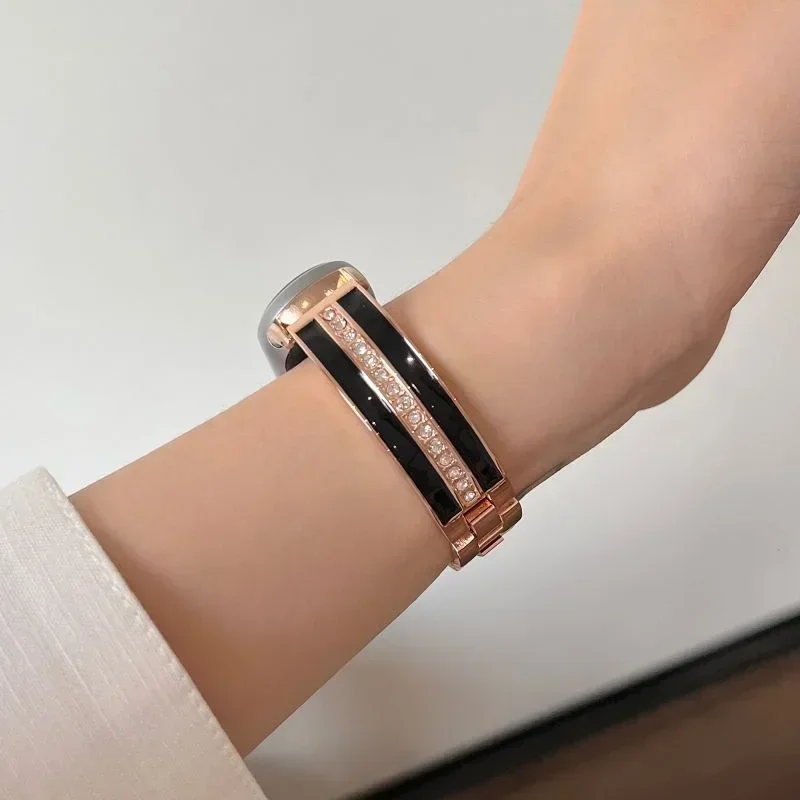 Luxury Strap for Mi Band 9 Bracelet Metal Wristband for Xiaomi Mi Band 9 Stainless Steel Band Miband 8 9 Replacement Accessories image 5