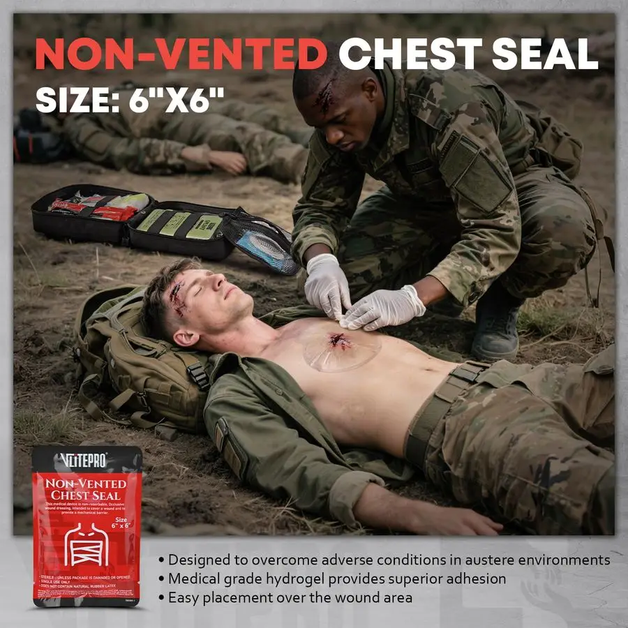 Trauma First Aid Kit Emergency Camping Gear with Tourniquet Kit, Compression Bandage, 36 Splint Portable Survival Gear for Outdo