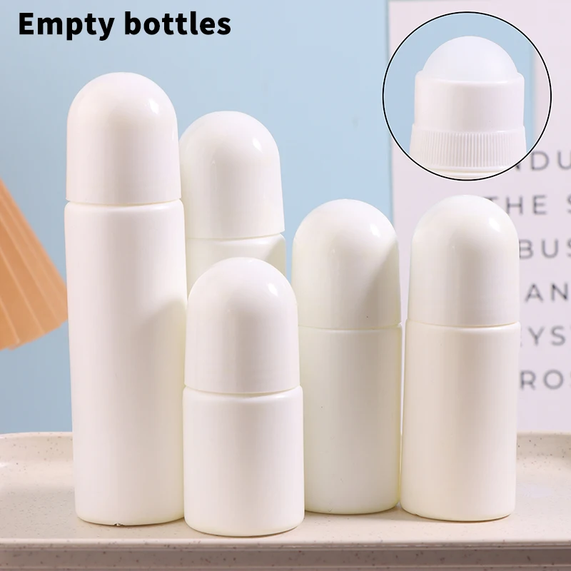 Empty Plastic Roller Bottles For Essential Oils Empty Refillable Roll On Bottles Reusable Leak-Proof DIY Deodorant