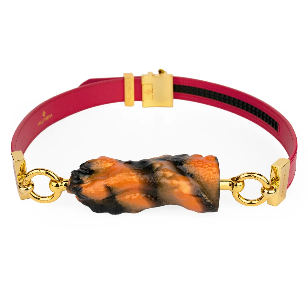 Adult Games Leather Harness with Paw-Shaped Ball Gag, Luxury Restraint Accessory for Sex Toy