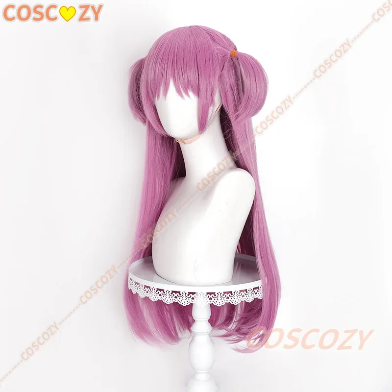 CosplayAnime Summer Pockets Cosplay Wig Long Purple Hair Halloween Party Woman Girls Role Play Wigs view 2