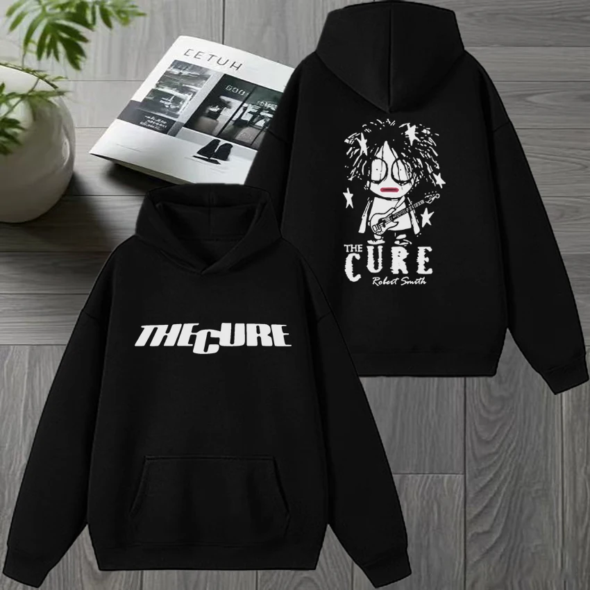 

Rock band THE CURE 90s Alternative Rock Double Sided print streetwear Unisex vintage hip hop Hoodie Men women Fleece Sweatshirt