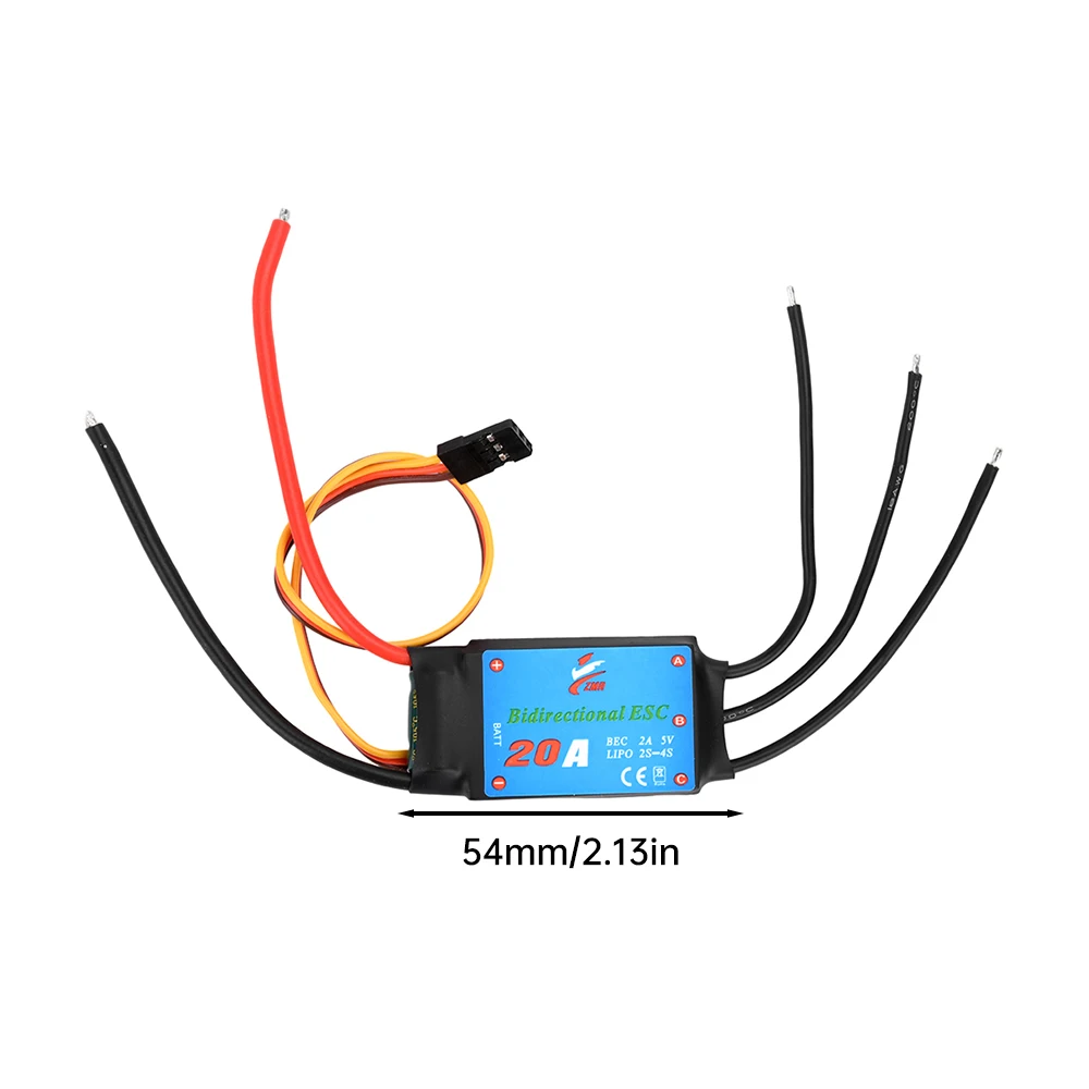 Bidirectional 30A-50A Bidirectional Brushless Motor Controller ESC for Remote Control Car Pneumatic Underwater Propeller