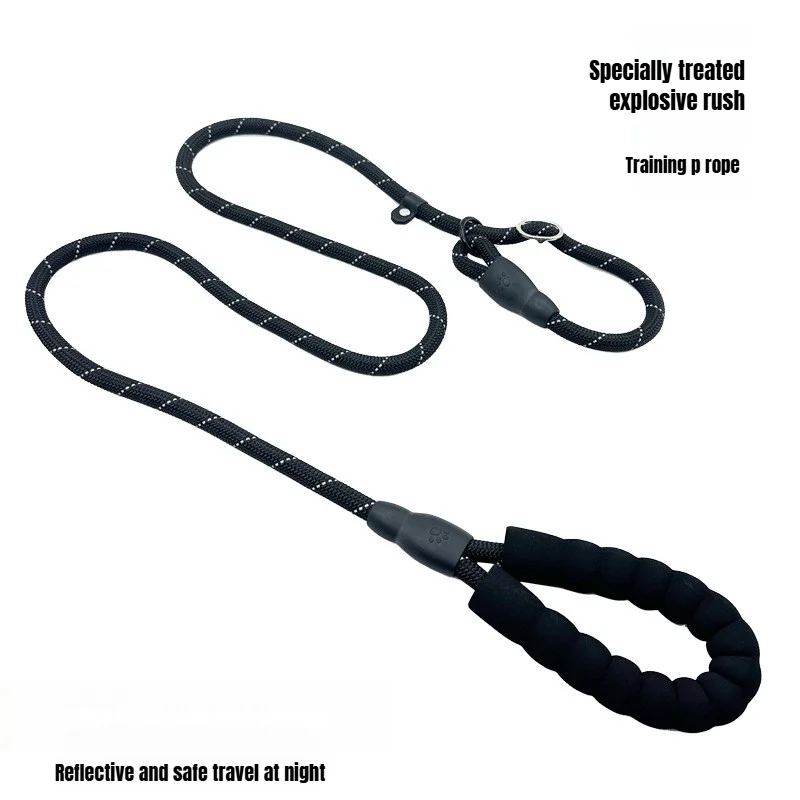 Harness Leash Dog Collar Small Puppy Accessories Explosion-proof Reflective  Training Anti-escape Walking Rope Pet Traction