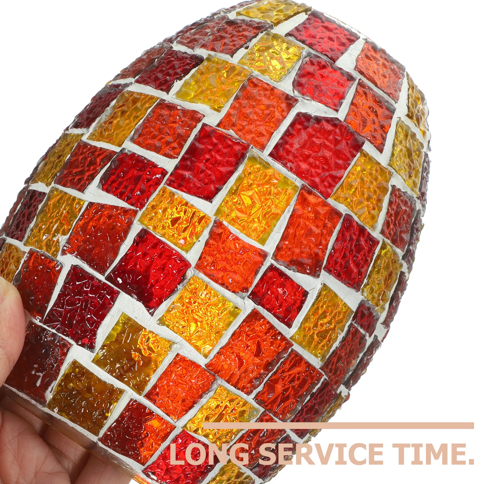 

Wall Lamp Shade Small Vintage Glass Mosaic Indoor Light Cover Decorative Replacement Accessory for Bedroom Hallway Living Room