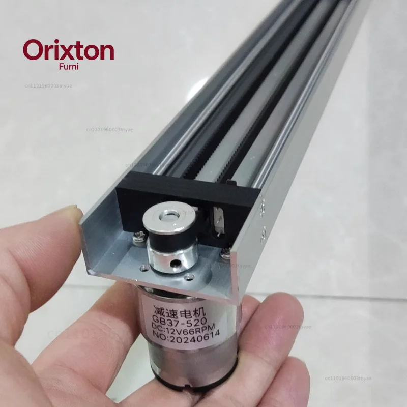 520 DC geared motor, linear sliding table module, with limit switches at both ends
