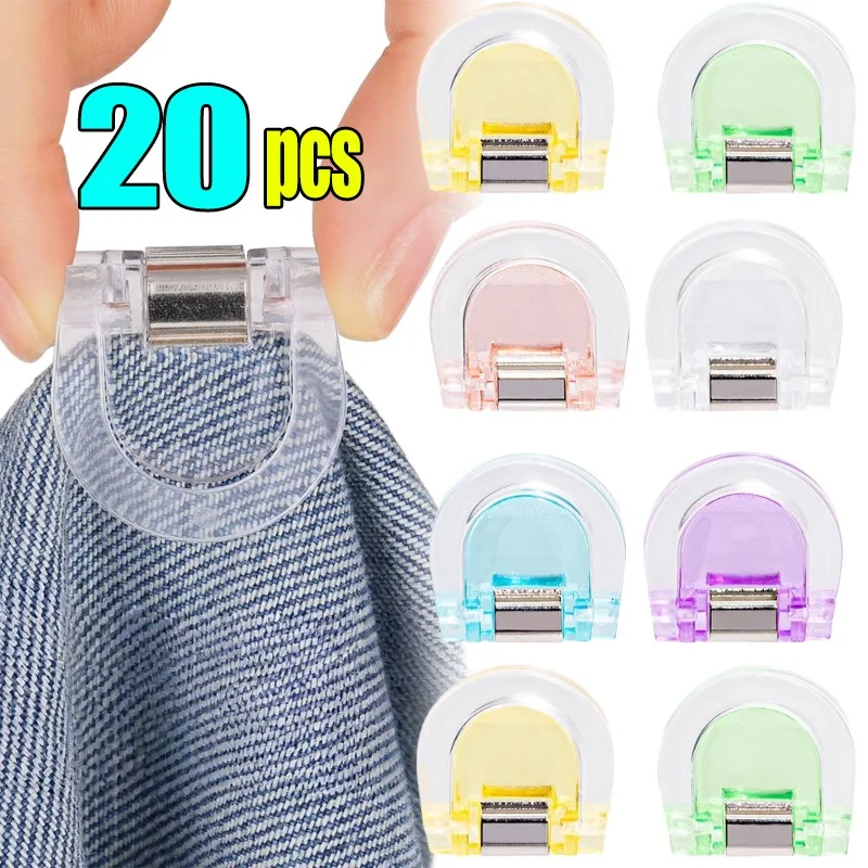 

2-20 шт. регулируемые зажимы для брюк, невидимые, без шитья, пуговицы на талии, выдвижной зажим для джинсов, уменьшающие талию, идеальные красочные, многофункциональные