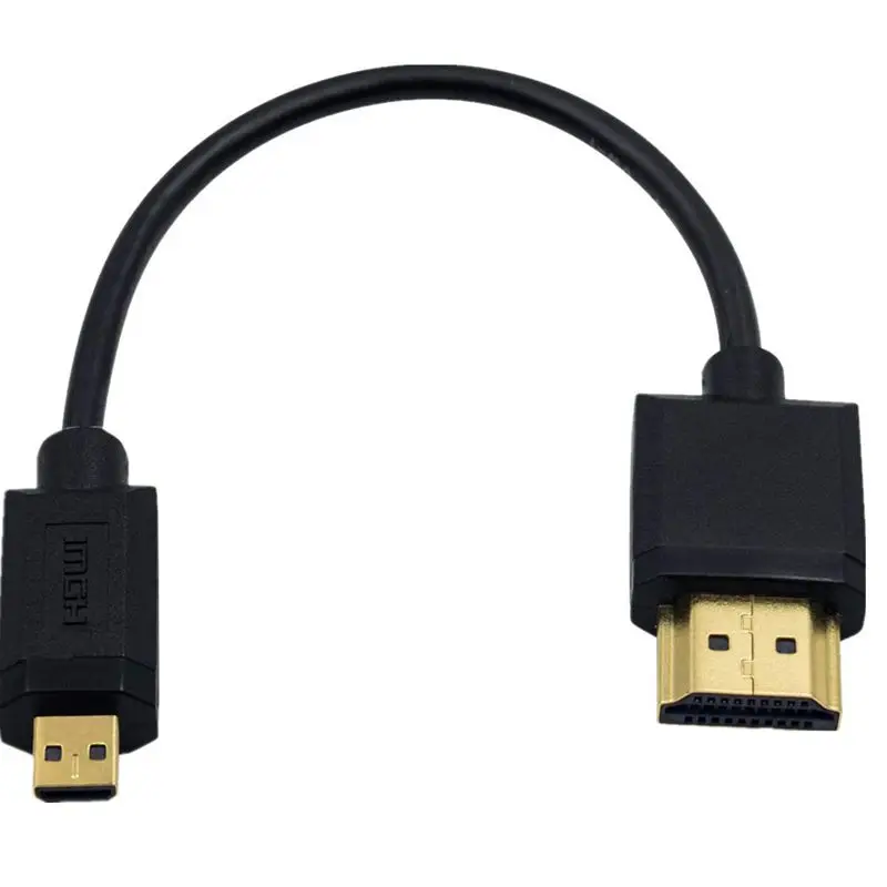 Cable de datos de Alta Definición Compatible con HDMI, cámara Digital, Cable Compatible con Micro HDMI, versión 2,0, 4k * 2k @ 60HZ