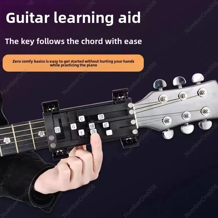 Guitar Auxiliary Artifact Folk Guitar Playing and Singing Novice Seconds Chord Practice Automatic One-key Chord