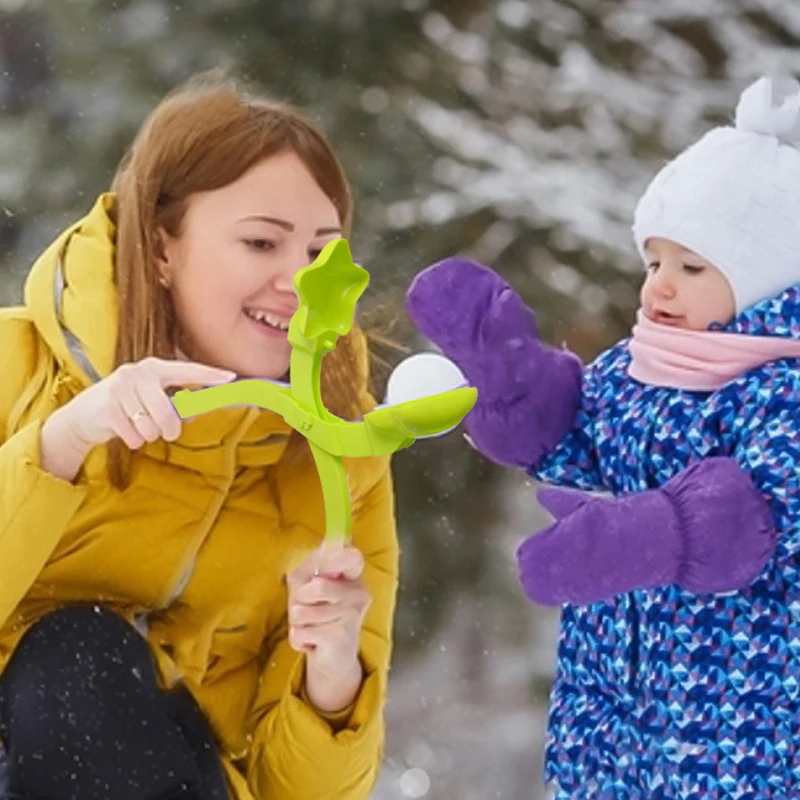 Zufällige Farbe Schneeball Klemme Mehrere Form Schneeball Machen Zange Winter Outdoor Schnee Spielen Sport Spielzeug Kinder Schneeball Werfen Werkzeug