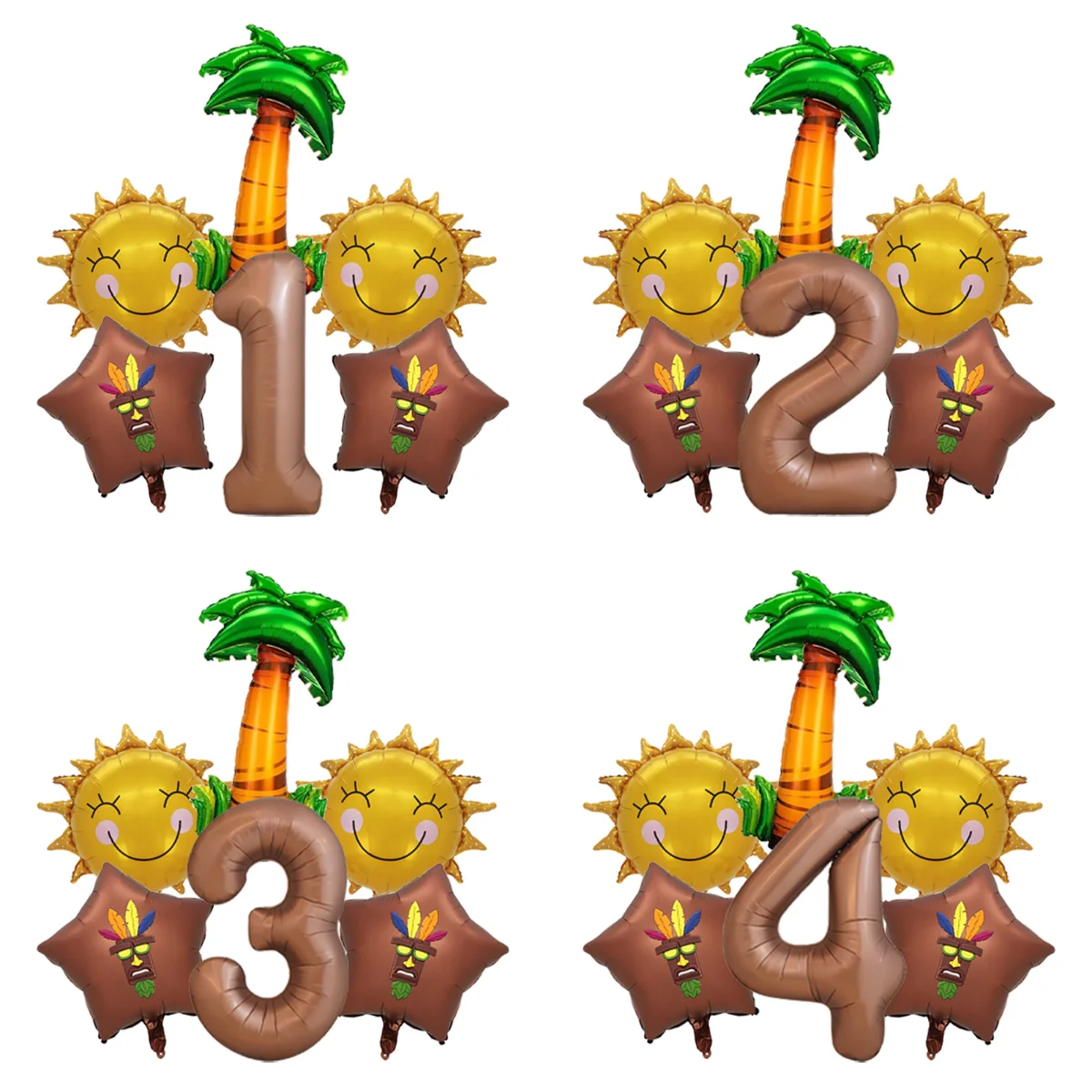 Photo Booth Prop - ช่อลูกโป่งวันเกิด Crash Bandicoot Dingodile พร้อมเครื่องพ่นไฟฟอยล์ไมลาร์ สำหรับงานปาร์ตี้เกมมิ่ง