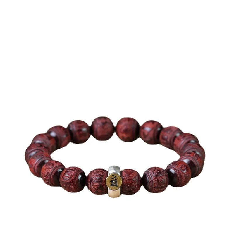 Animal Year Rabbit Buddha Beads Hand Toy Lucky Beads Real Sandalwood Wooden Bracelet Pterocarpus Santalinus Bracelet