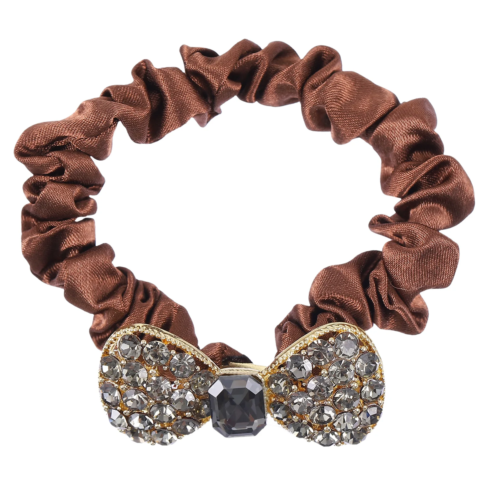 

Crystal Full Diamond Ring Elastic Scrunchies Fashionable Ladies Headwear Long Hair Convenient Durable Comfortable