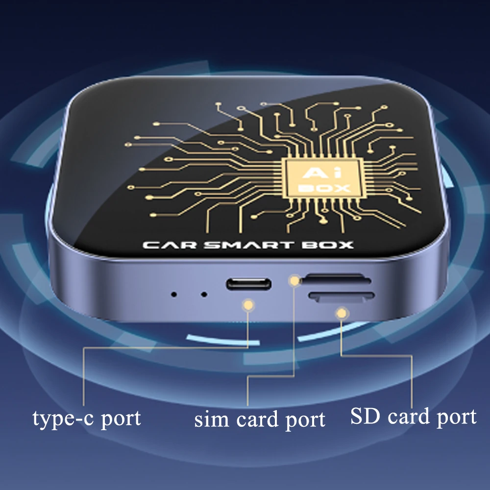 Wireless CarPlay Adapter Dual Band WiFi Voice Control Siri Online Map Stock Android Auto Universal Fitment