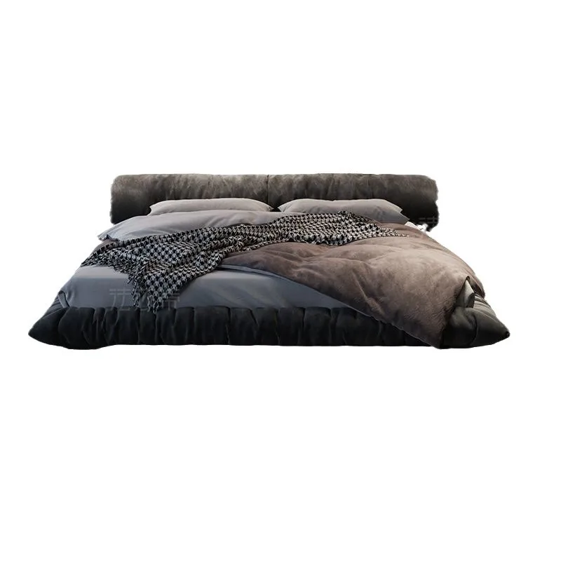 

Fabric bed cat claw cloth wabi sabi master bedroom modern minimalist
