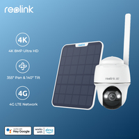 Reolink 3G/4G LTE PT Camera 4K 8MP Cellular Wireless Outdoor Security Camera Smart Detection Battery/Solar Powered IP Camera