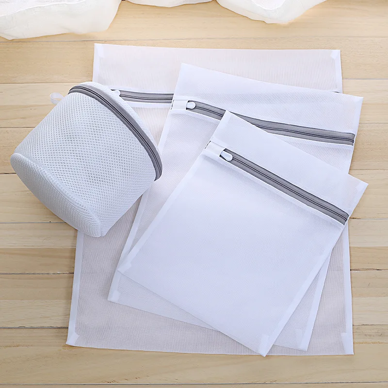 1PC Organizer Bag Clothes Mesh Laundry Bags Washing Machines Zipper Bag Protecting Washing Lingerie Underwear