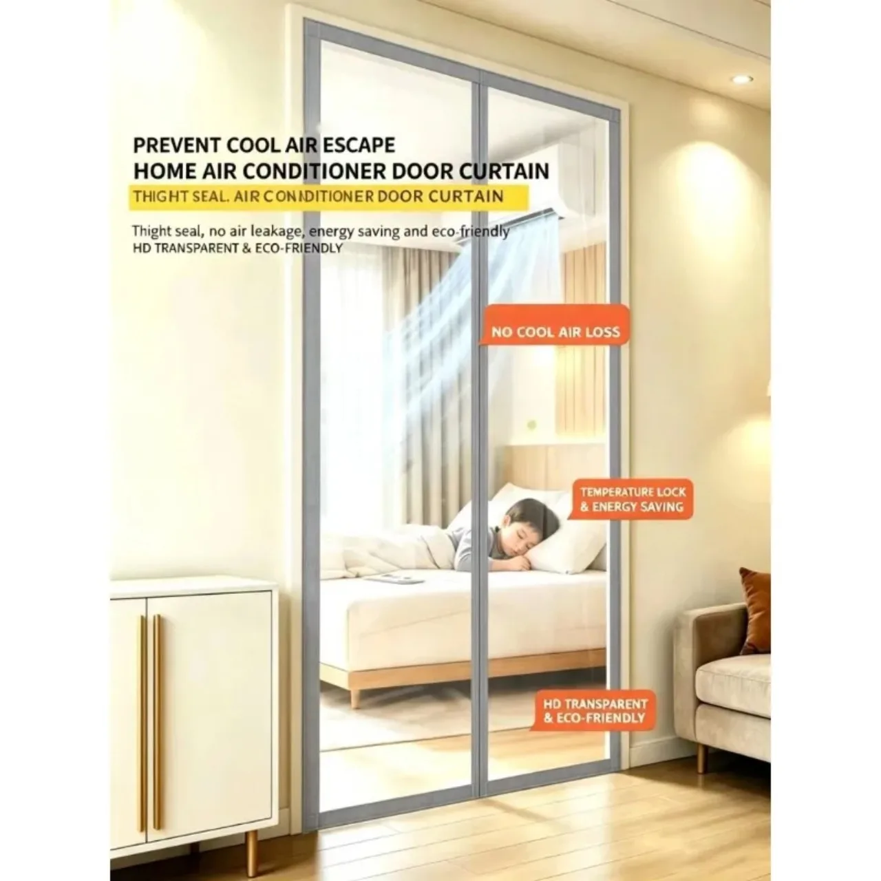 A Thermal Insulation Room Curtain Specially Prepared for Winter Cold Protection, Which Does Not Leak Air and Isolates Oil Fumes