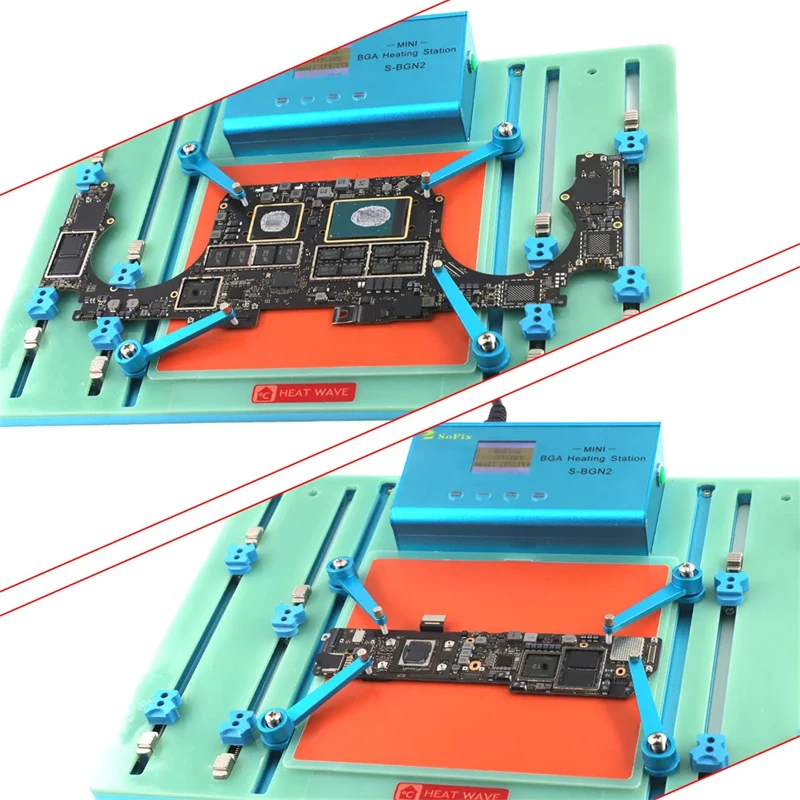 Imagem -05 - Mini Estação de Aquecimento Bga para Macbook Pro Logic Motherboard Heat Solder Soldagem t2 Chip Remoção de Cola Fix Repair Tool Sofix-s-bgn2