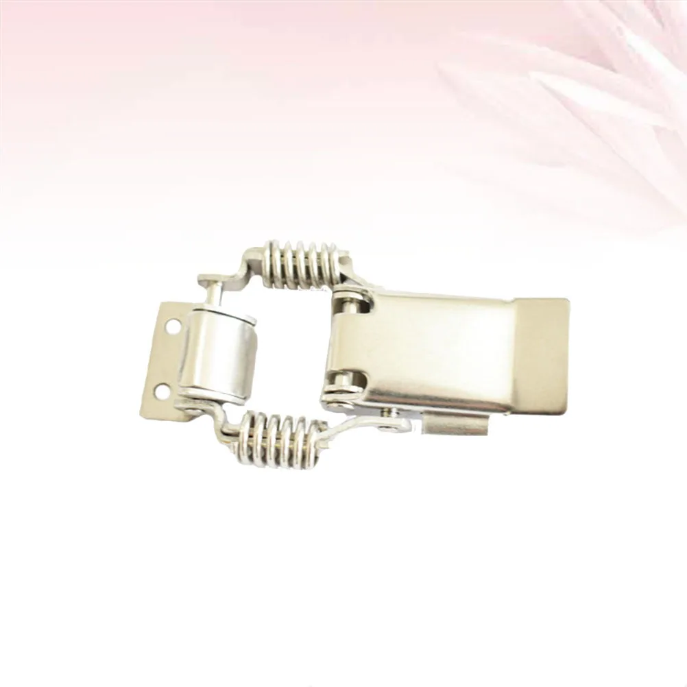 

1Pcs Stainless Steel Duckbill Buckle Metal Hasp Anti-Rust Coated Multi-Purpose Toolbox Equipment Cabinet Lock Easy Install