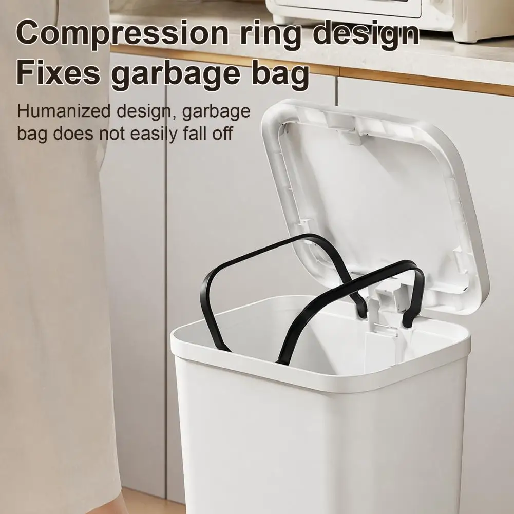 Narrow Trash Bathroom Trash Pedal Trash with Dual-mode Lid Slim Odor-proof Basket for Bathroom Kitchen Step Garbage Bin