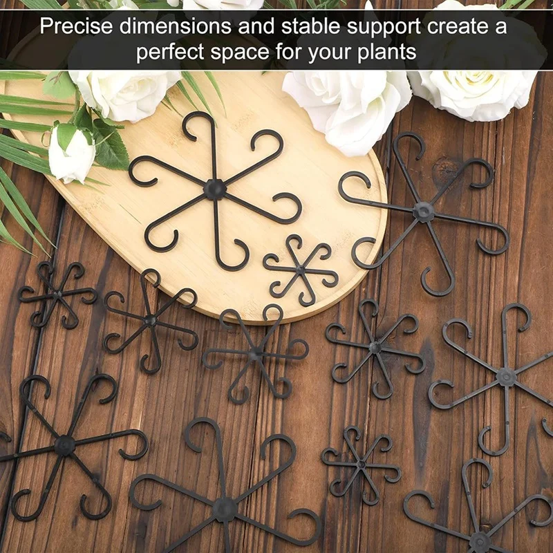 Y51A 12Pcs-Plant-Stem-Support-4-Sizes-Flower-Plant-Stem-Hook-Stakes-Trellis-Plants-Climbing-Rack-For-Different-Plantfor