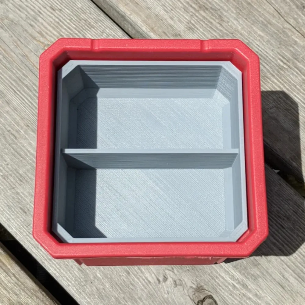 1Pc Nested Storage Cup Organizer Insert Fits For Milwaukee Packout Small Storage Box Tool Arrangement Hardware Storage Accessori