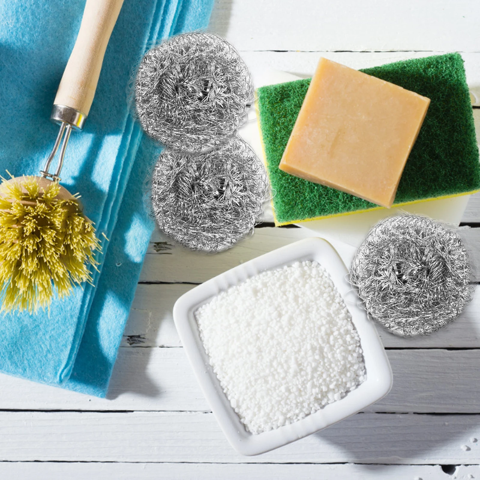 

Premium Stainless Steel Cleaning Kitchen Scourer Spiral Scrubber Dish Washing Tool Kitchen Cleaning Equipment