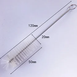 20Pcs Drinking Straw Cleaning Brush Kit Straw Tube Pipe Cleaner Nylon Stainless Steel Long Handle Cleaning Brushes for Straws