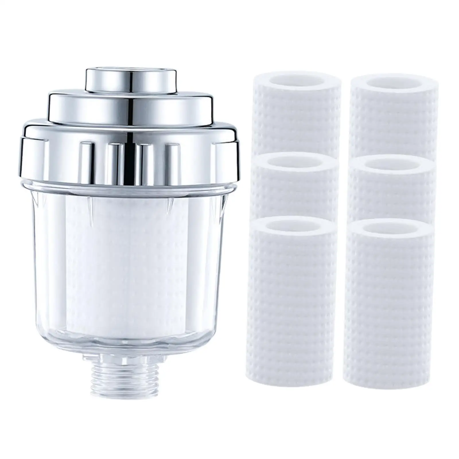 Inline Shower Filter Bath Water Purifier for Kitchen Bathroom Household