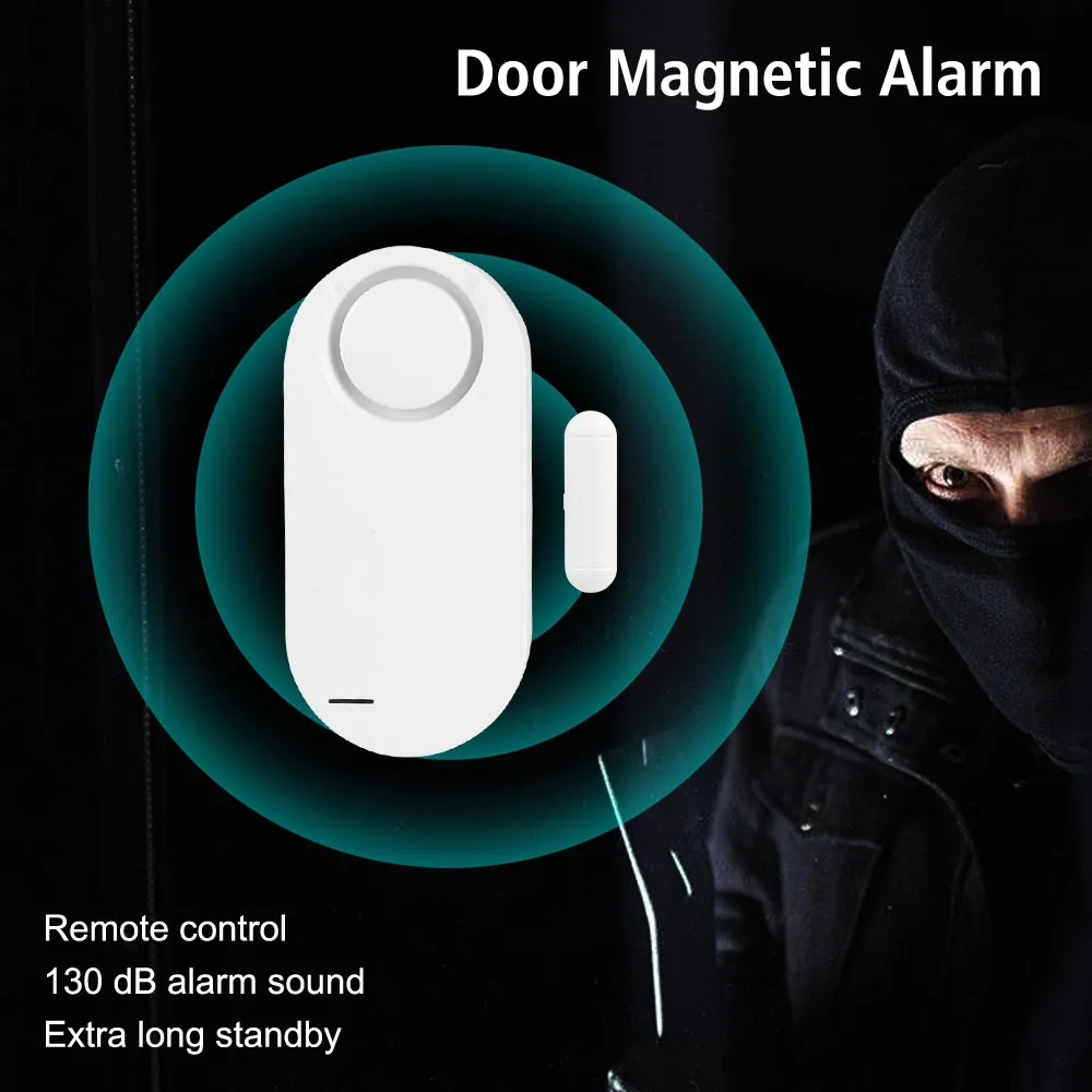 Kit de protección para el hogar, Control remoto inalámbrico, alarma de entrada de ventana y puerta, sistema de alarma de seguridad antirrobo, Sensor de puerta, 130DB