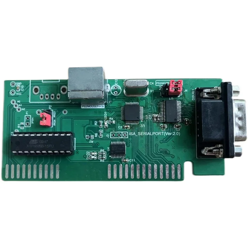 ISA Bus Expansion Card Serial Port Expansion Card PS2 Mouse Interface Optical Mouse DOS Interface 8-bit Bus