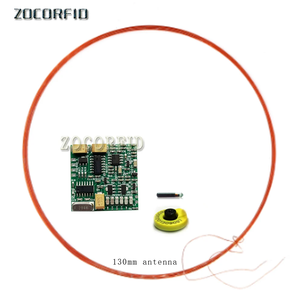 125-134.2K Long distance RFID AGV Animal Tag Reader Module TTL Interface ISO11784/85 FDX-B+2 tags