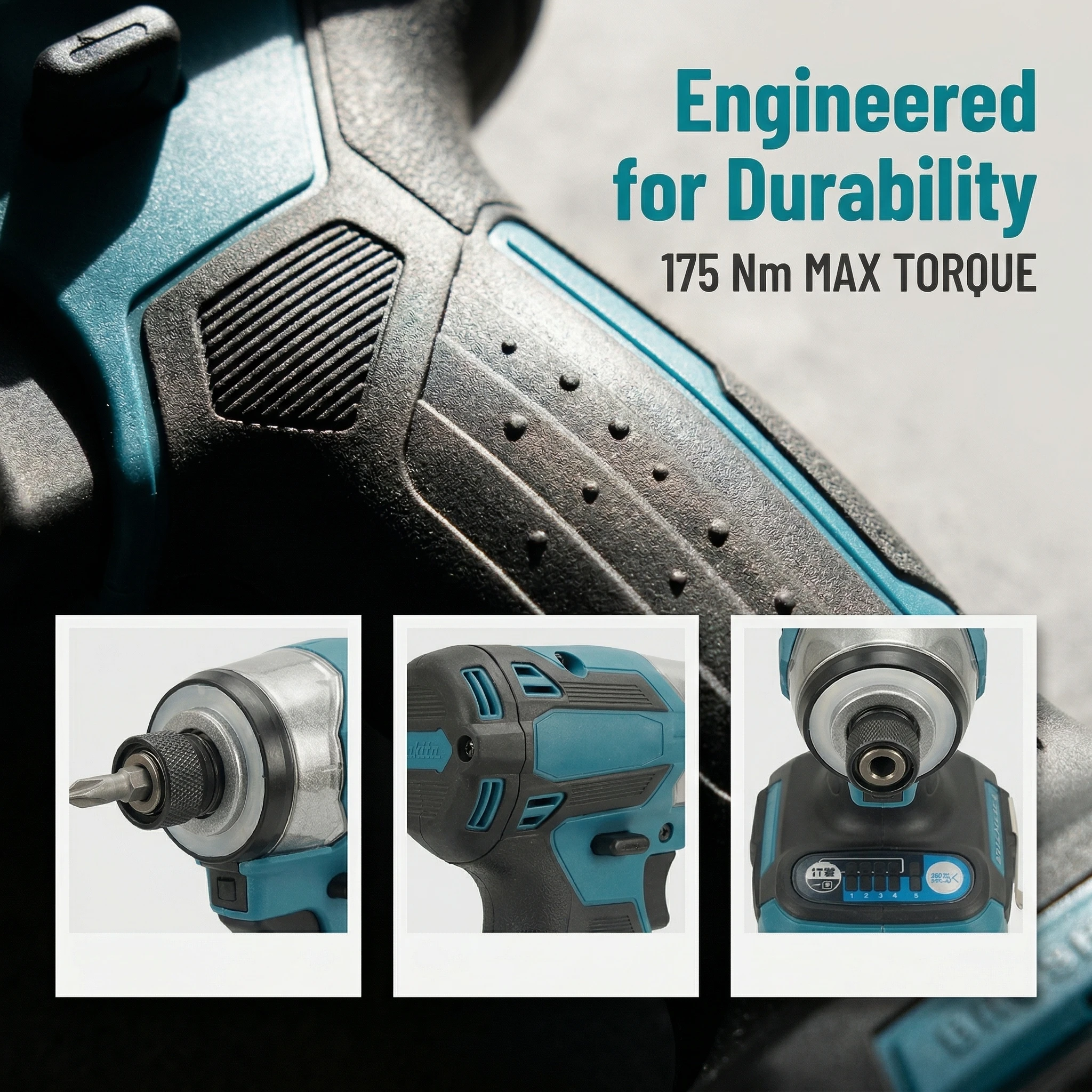 MAKITA DTD173 18V Brushless Cordless Impact Driver – 180N·m Max Torque, 1/4